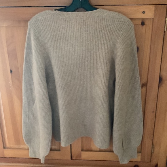 NWT J.Crew extra soft brown ribbed sweater - Picture 3 of 3